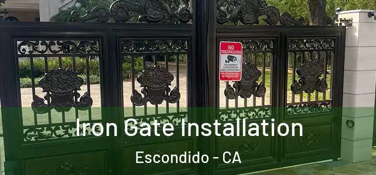  Iron Gate Installation Escondido - CA